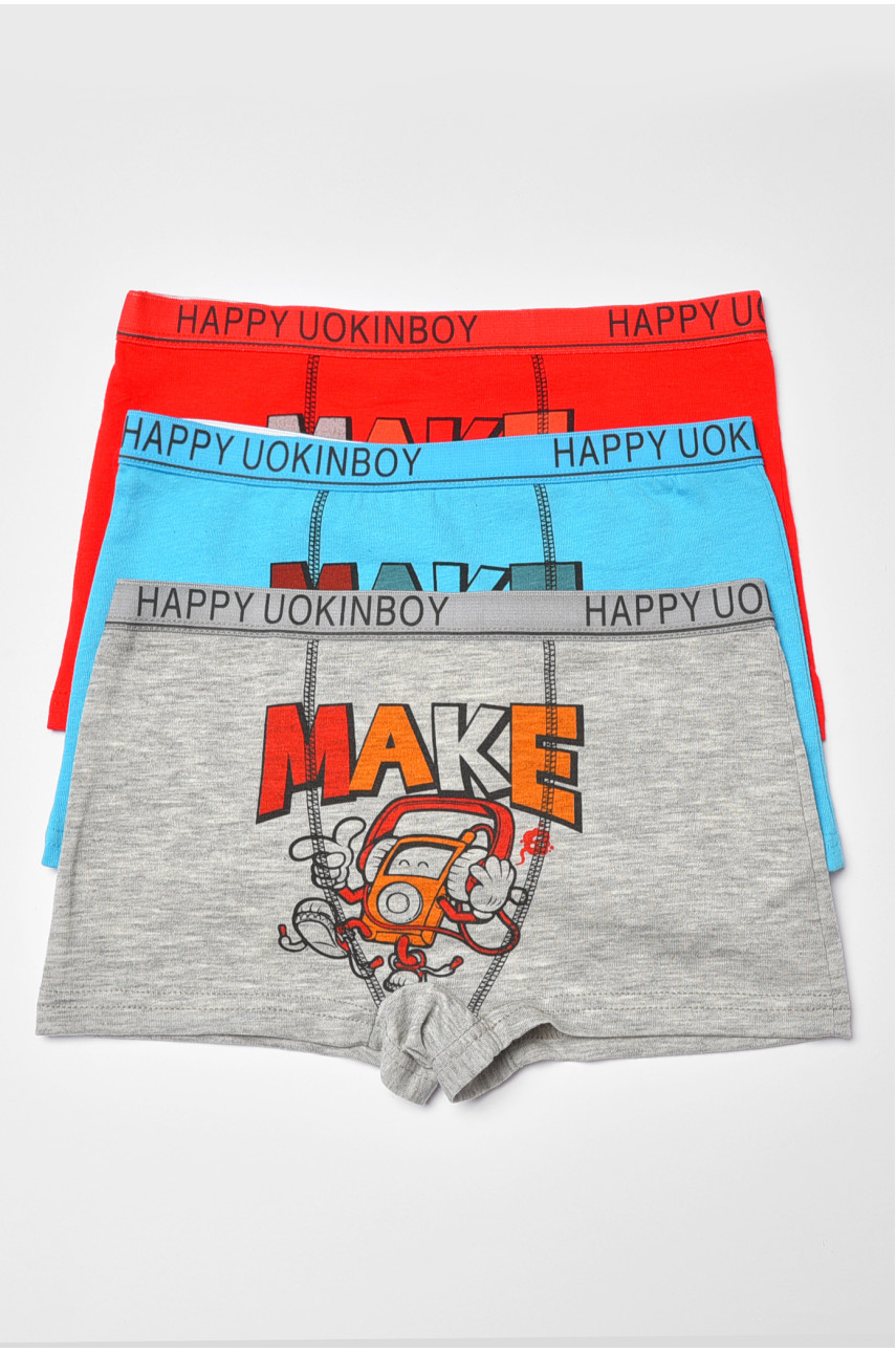 Комплект боксеров детских для мальчика 3 шт А7940 186205