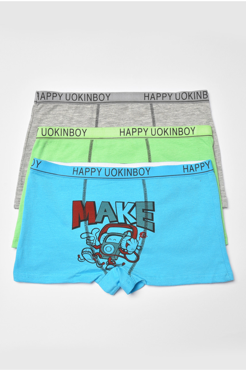 Комплект боксеров детских для мальчика 3 шт А7940 186205