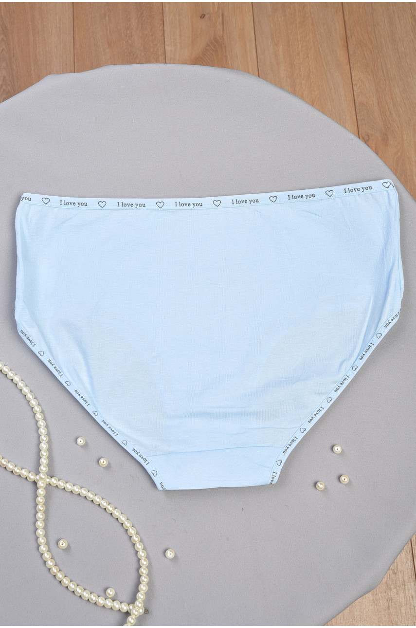 Труси жіночі батальні світло-блакитного кольору 3978 186234 Труси жіночі батальні світло-блакитного кольору 3978 186234