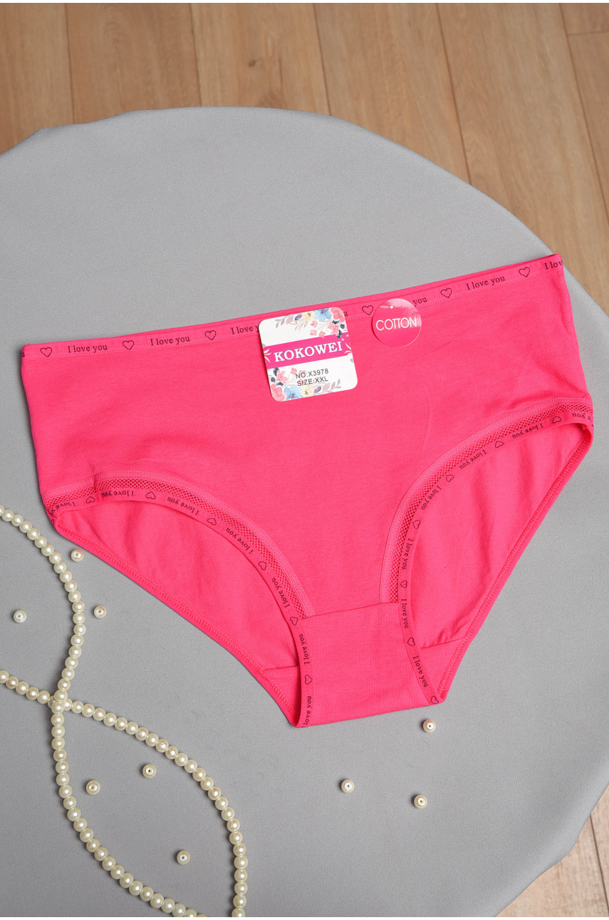 Трусы женские батальные малинового цвета 3978 186236 Трусы женские батальные малинового цвета 3978 186236