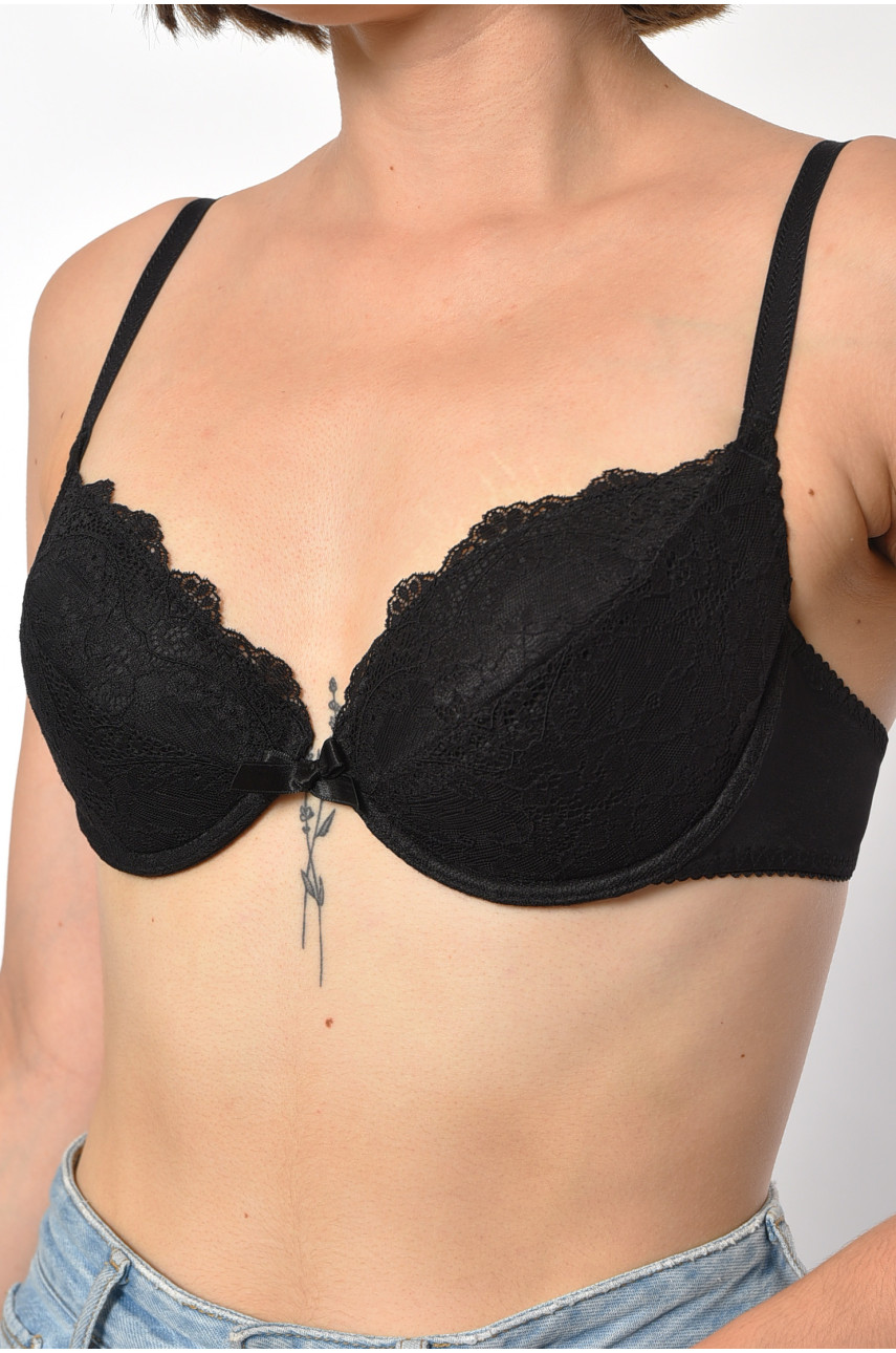Бюстгальтер женский черного цвета чашка С 712 186299