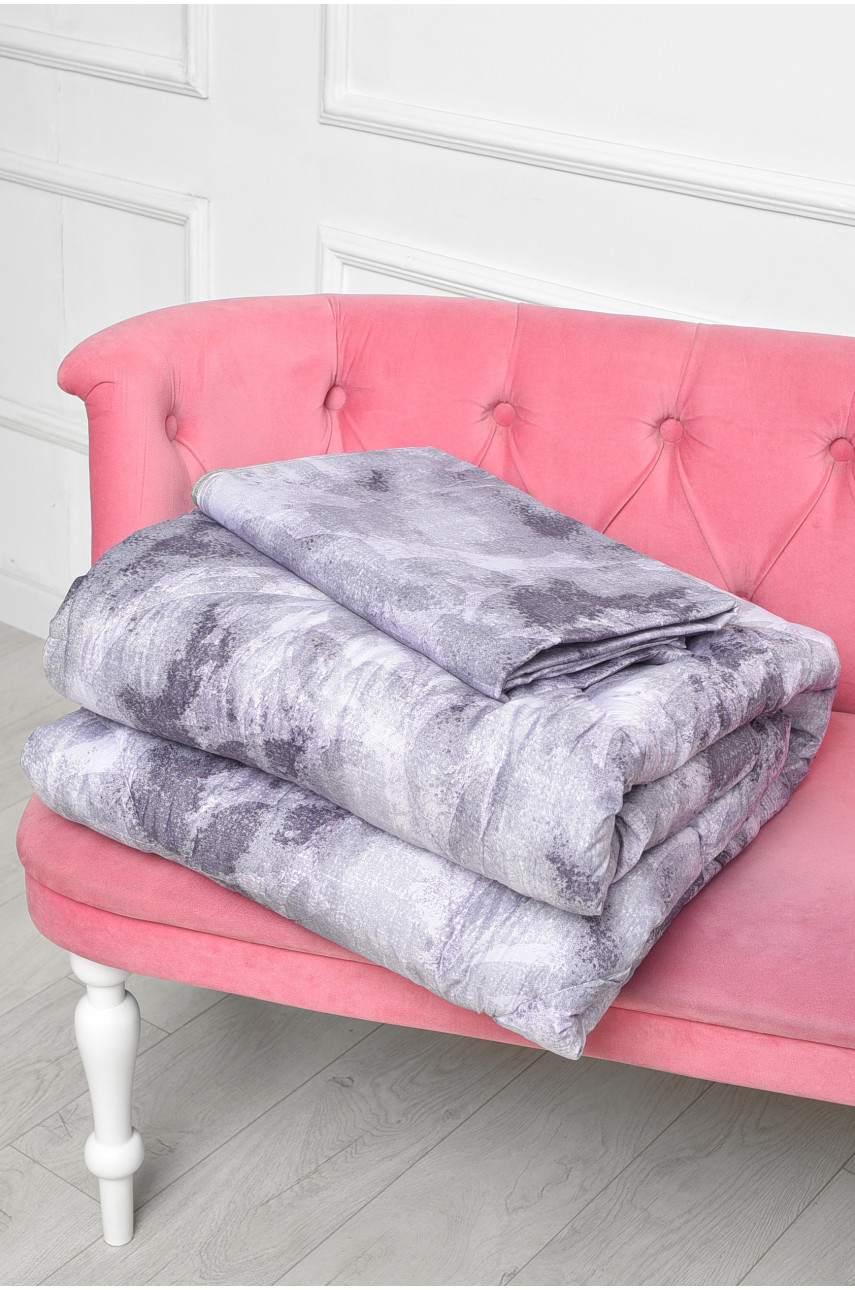 Комплект постельного белья с одеялом сиреневого цвета евро 07185 186318