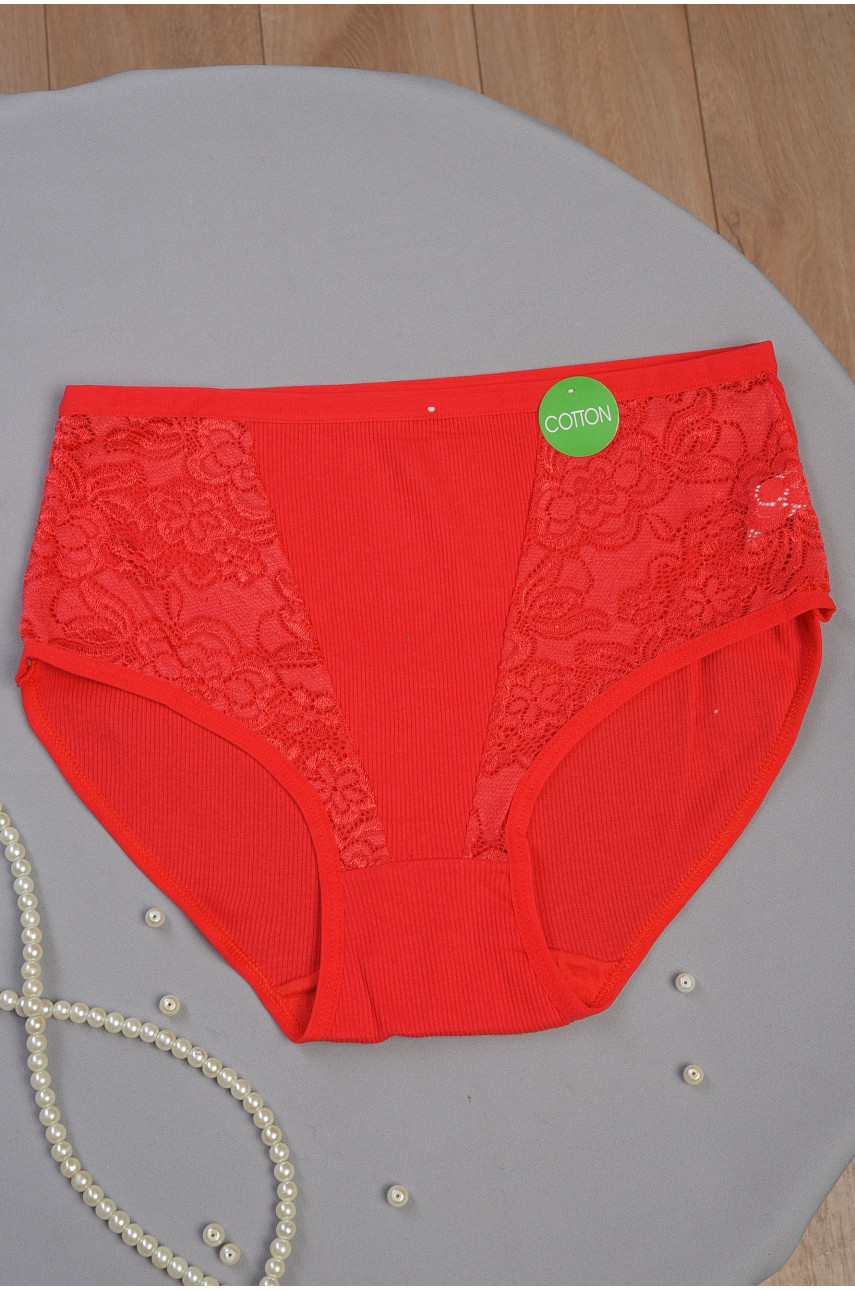 Труси жіночі батальні червоного кольору 8977 186332