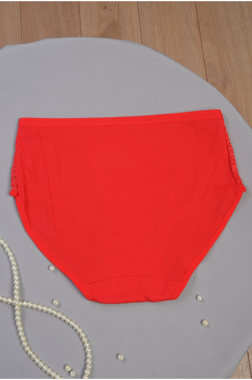 Труси жіночі батальні червоного кольору 8977 186332