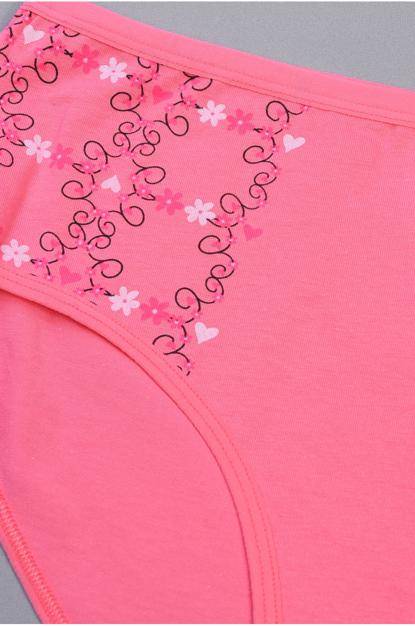 Труси жіночі напівбатальні рожевого кольору 6673 186368