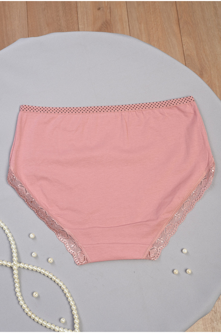 Трусы женские полубатальные темно-бежевого цвета 8871 186372