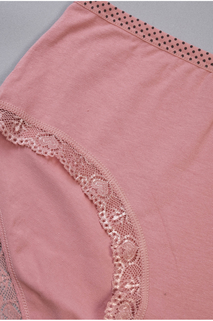 Труси жіночі напівбатальні темно-бежевого кольору 8871 186372