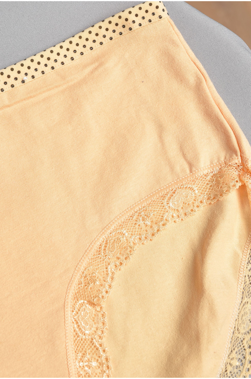 Труси жіночі напівбатальні жовтого кольору 8871 186376