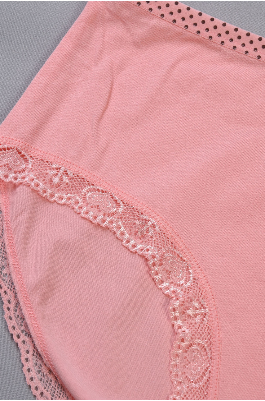 Труси жіночі напівбатальні персикового кольору 8871 186378