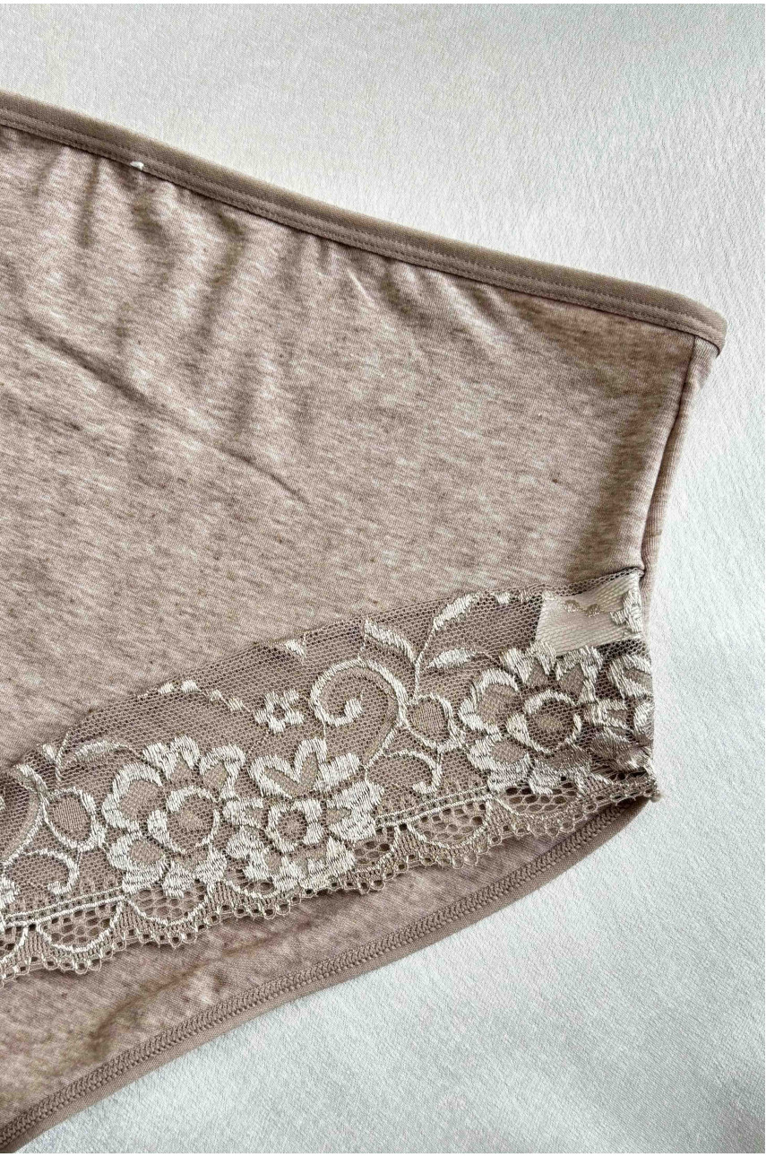 Труси жіночі напівбатальні світло-коричневого кольору 3690 186421