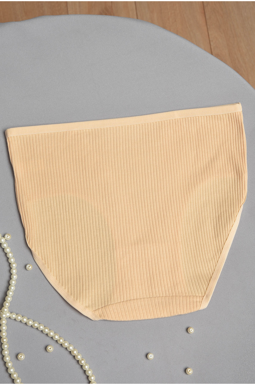 Трусы женские полубатальные желтого цвета 3950 186455