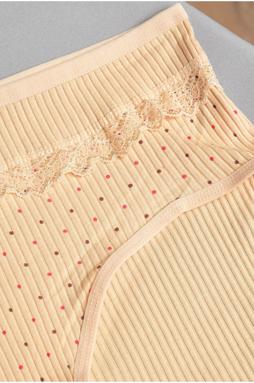 Трусы женские полубатальные желтого цвета 3951 186457