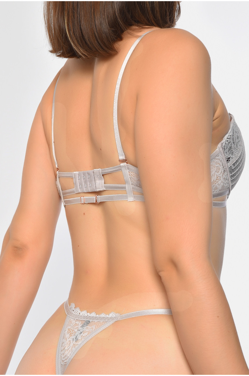 Комплект женский серого цвета чашка B 6031 186459 Комплект женский серого цвета чашка B 6031 186459