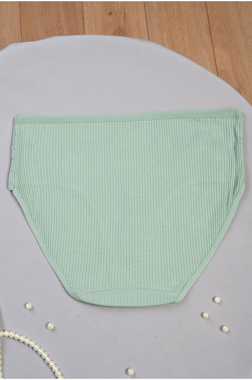 Трусы женские полубатальные зеленого цвета 3951 186462