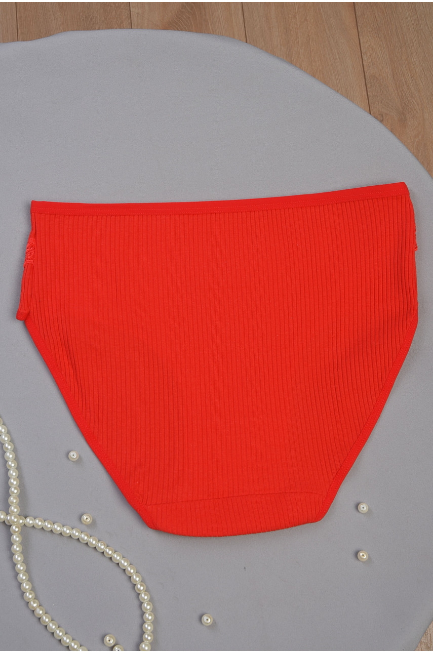 Трусы женские полубатальные красного цвета 3951 186463