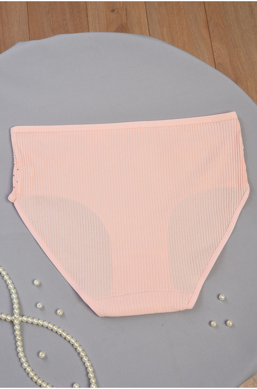 Трусы женские полубатальные персикового цвета 3951 186464