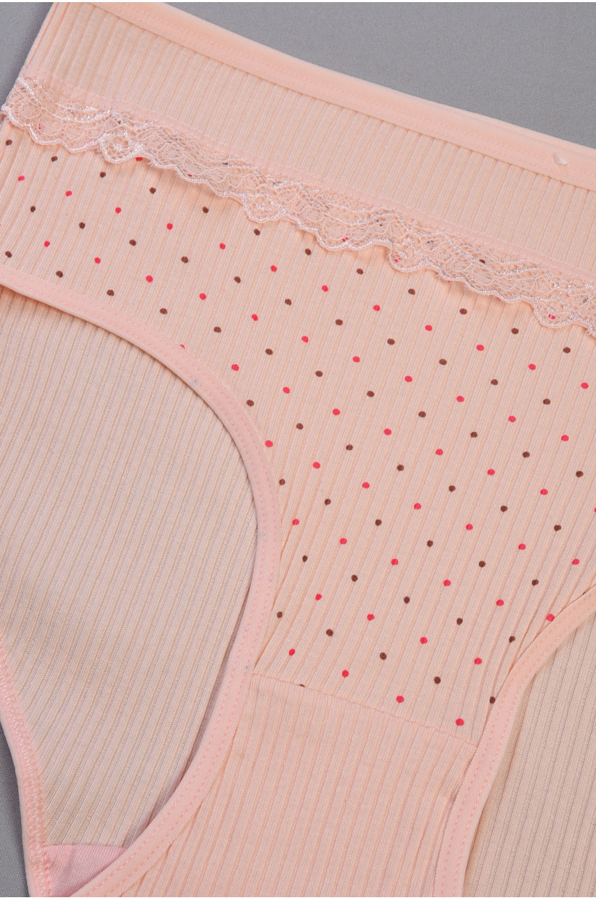 Трусы женские полубатальные персикового цвета 3951 186464