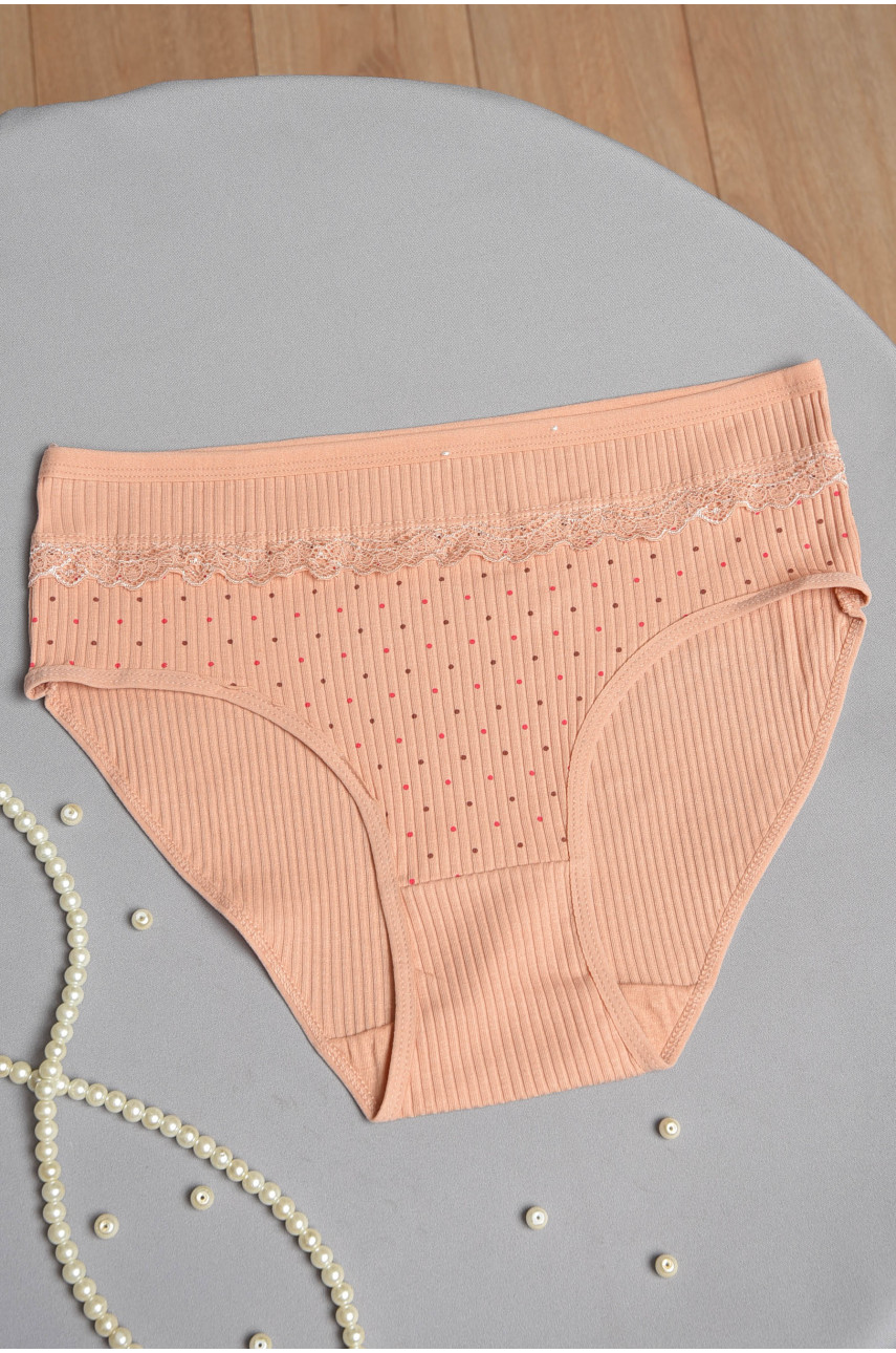 Трусы женские полубатальные темно-бежевого цвета 3951 186467