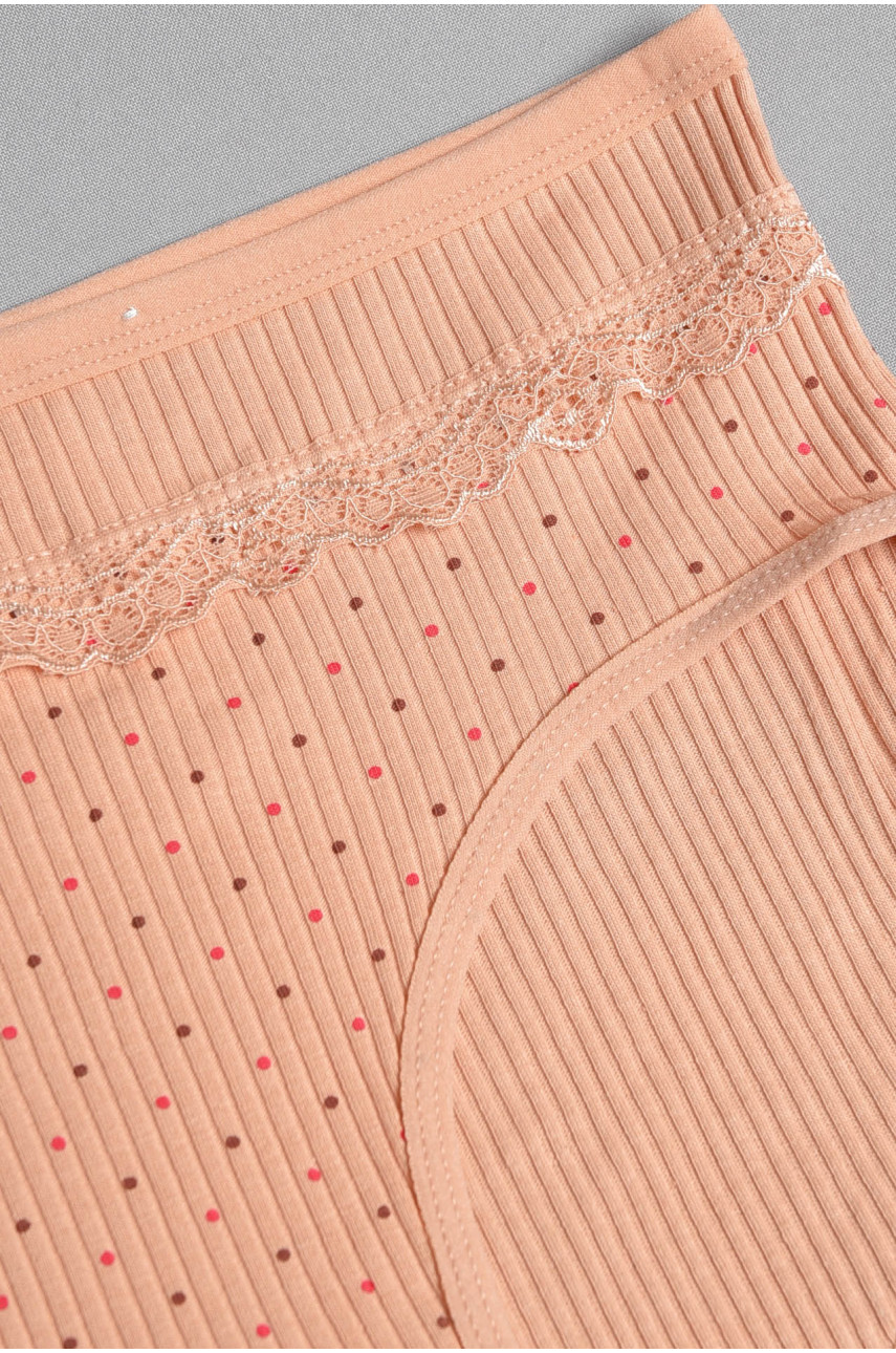 Трусы женские полубатальные темно-бежевого цвета 3951 186467