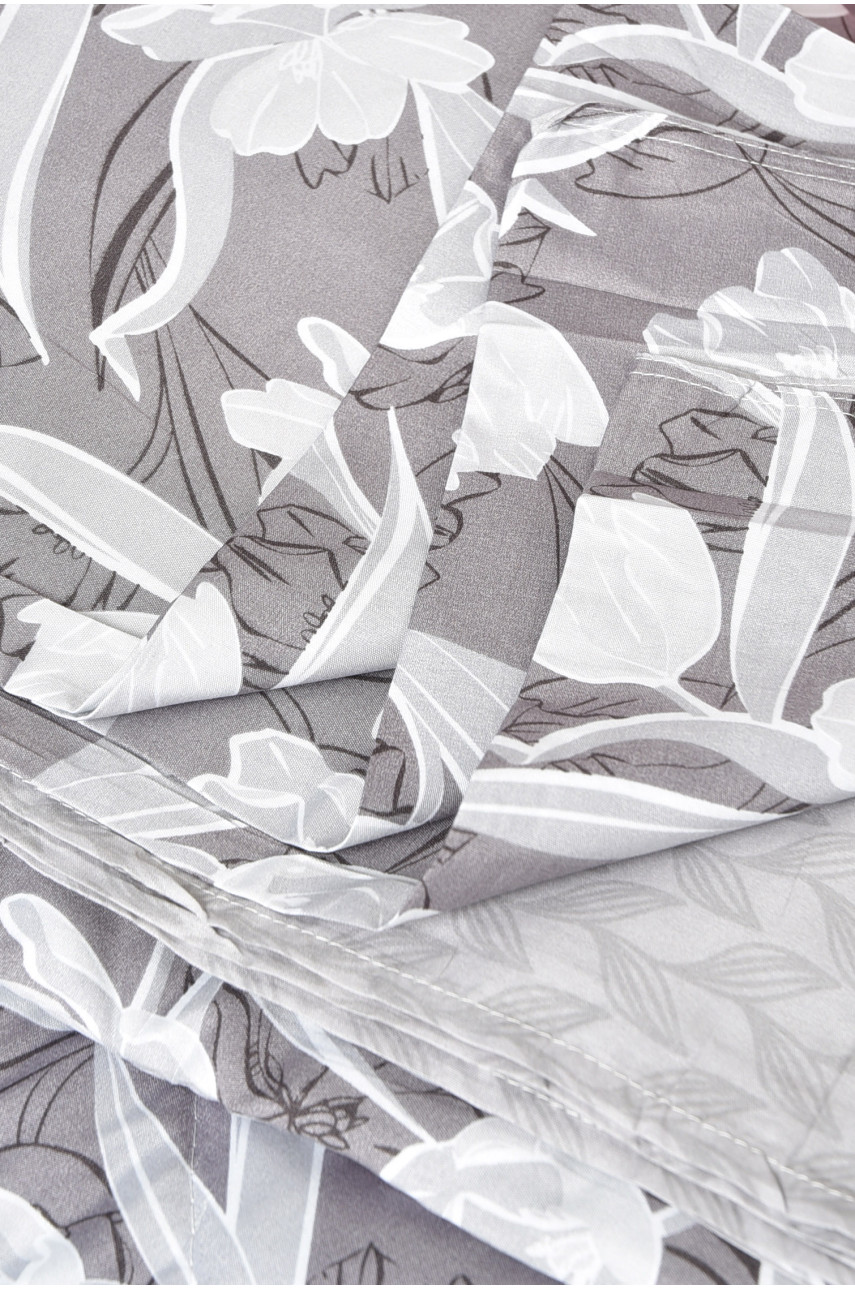 Комплект постельного белья с одеялом тёмно-серого цвета двухспальный 07186 186472