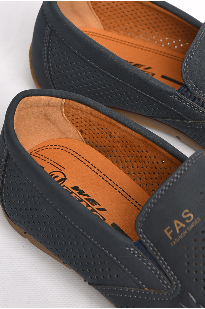 Туфлі чоловічі темно-синього кольору 81440-2 186530