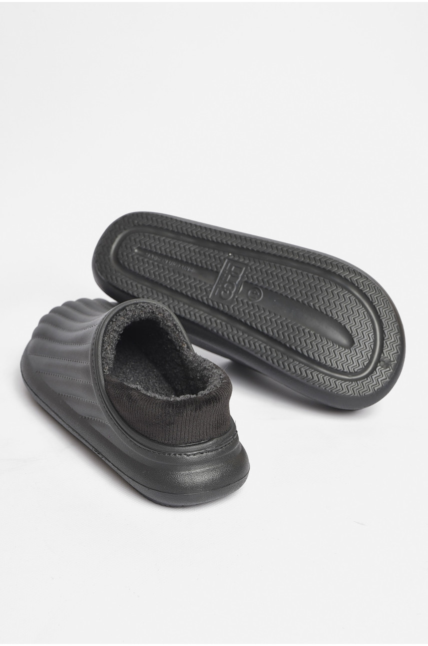 Калоші чоловічі на хутрі чорного кольору М8003 186533 Калоші чоловічі на хутрі чорного кольору М8003 186533