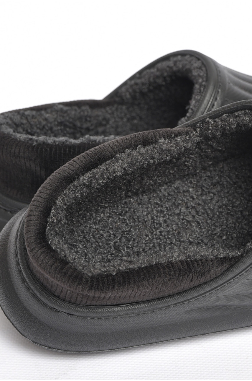 Калоші чоловічі на хутрі чорного кольору М8003 186533 Калоші чоловічі на хутрі чорного кольору М8003 186533