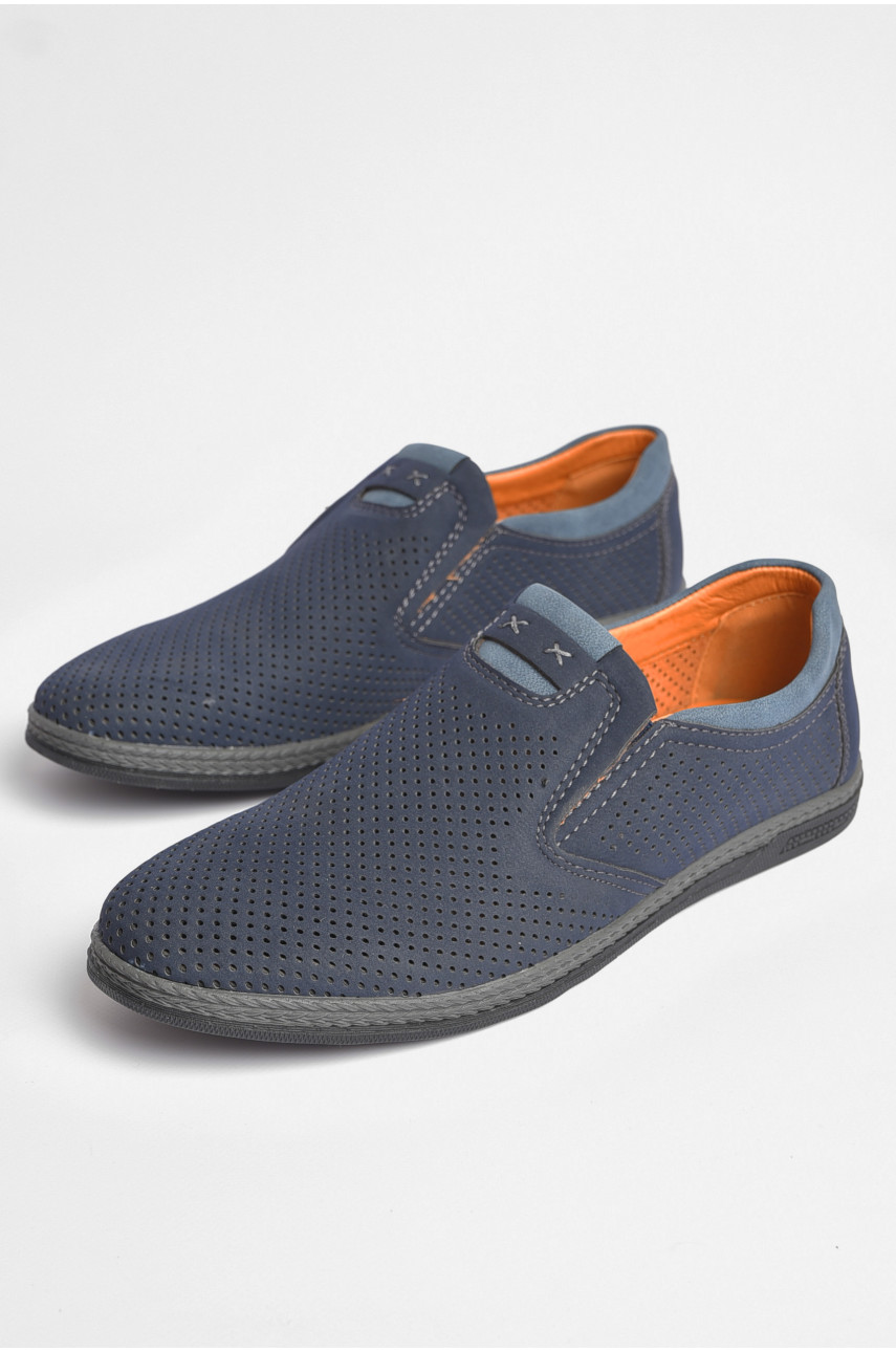Туфлі чоловічі темно-синього кольору 627-2 186593