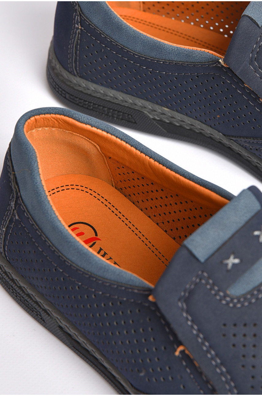 Туфлі чоловічі темно-синього кольору 627-2 186593