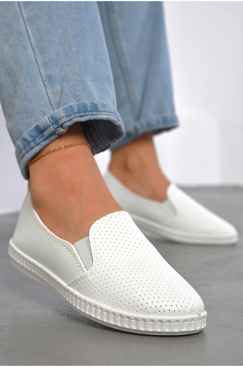 Мокасини жіночі білого кольору 1023 186732