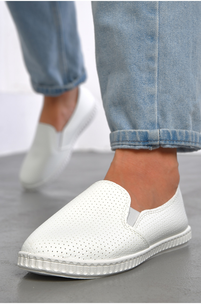 Мокасини жіночі білого кольору 1023 186732