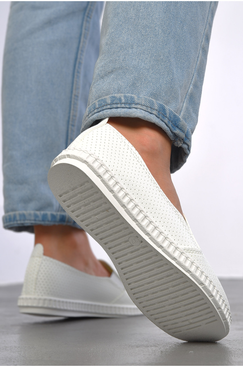 Мокасини жіночі білого кольору 1023 186732