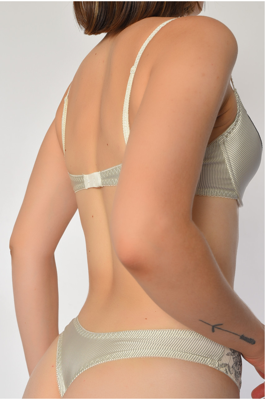 Комплект женский бежевого цвета чашка С 712 186754