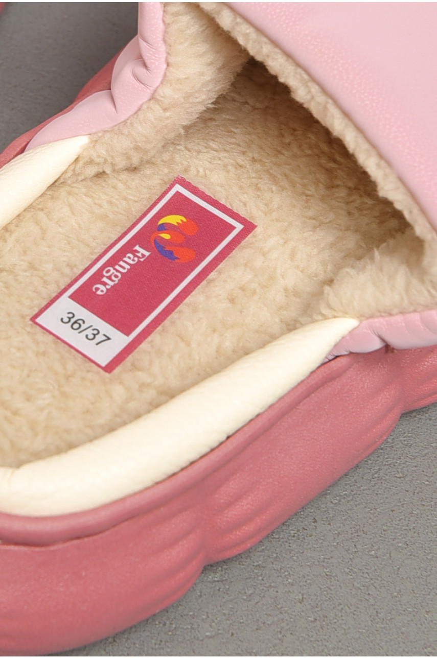 Капці домашні жіночі теплі рожевого кольору А-635 186834 Капці домашні жіночі теплі рожевого кольору А-635 186834
