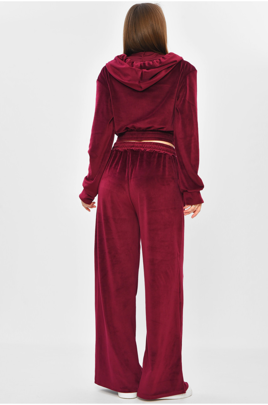 Спортивний костюм жіночий бордового  кольору 1053 186843