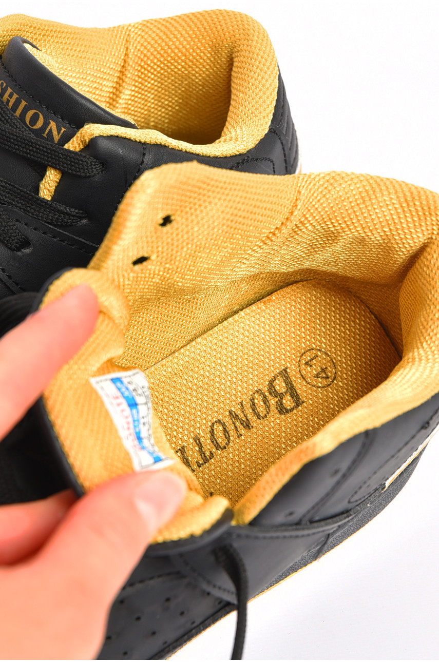 Кросівки чоловічі чорного кольору на шнурівці 8937А-2 186845 Кросівки чоловічі чорного кольору на шнурівці 8937А-2 186845