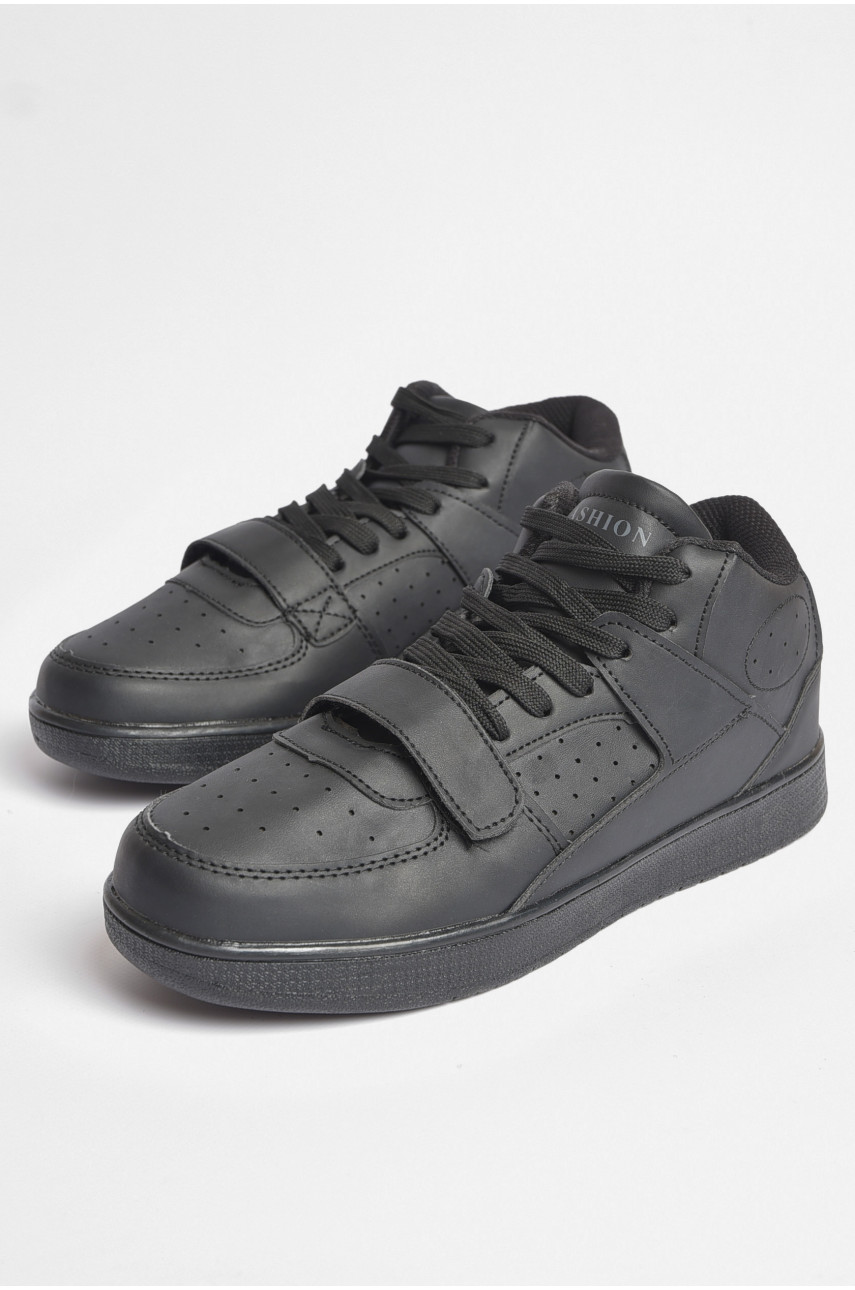Кросівки чоловічі чорного кольору на шнурівці 8937А-3 186846