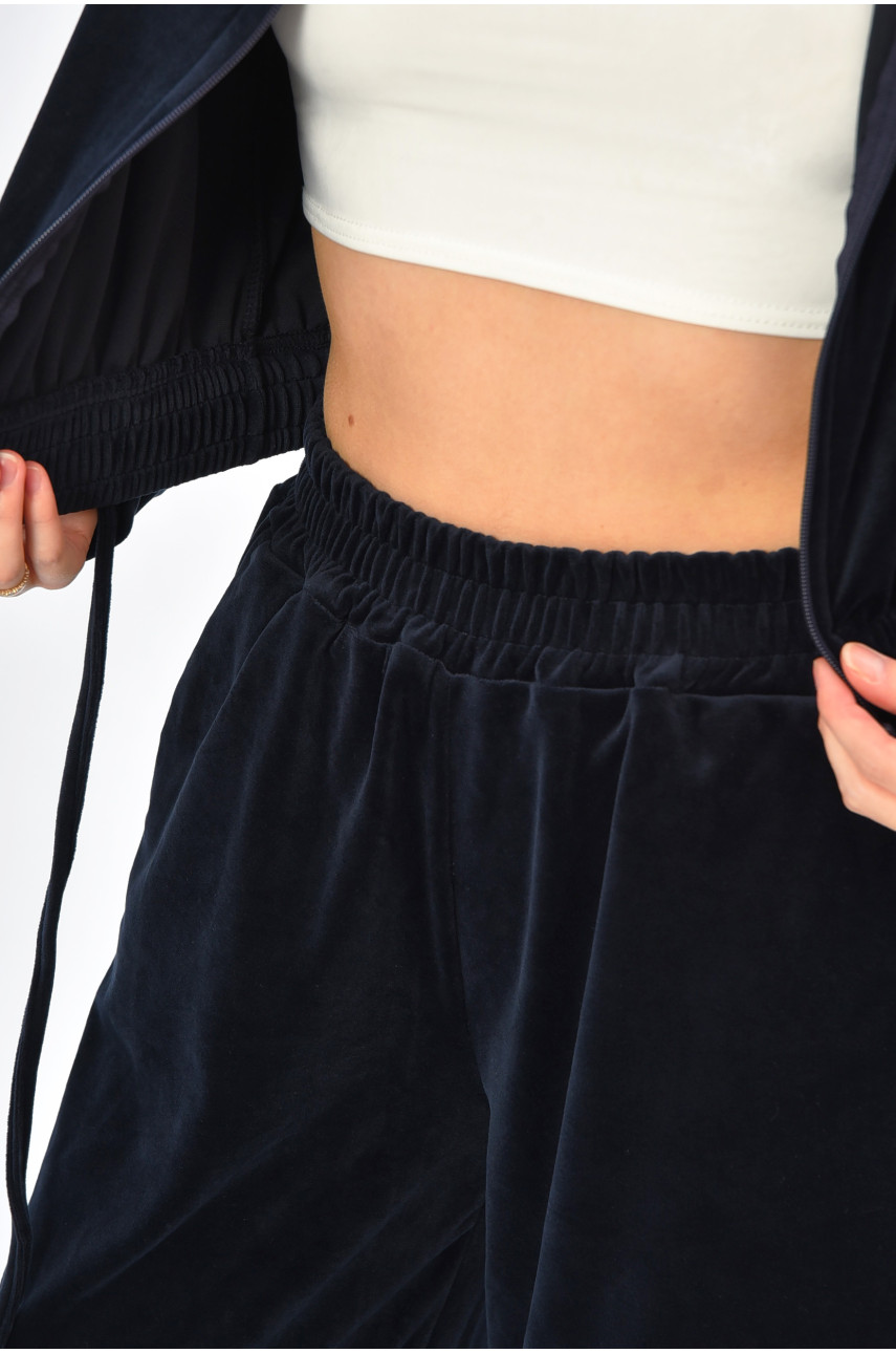 Спортивний костюм жіночий темно-синього кольору 1053 186855