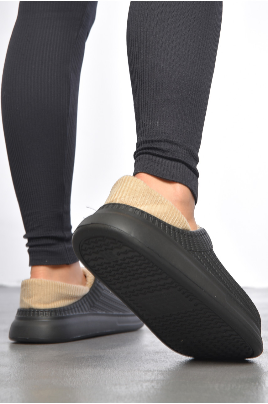 Галоши женские утепленные черного цвета М7001 186926