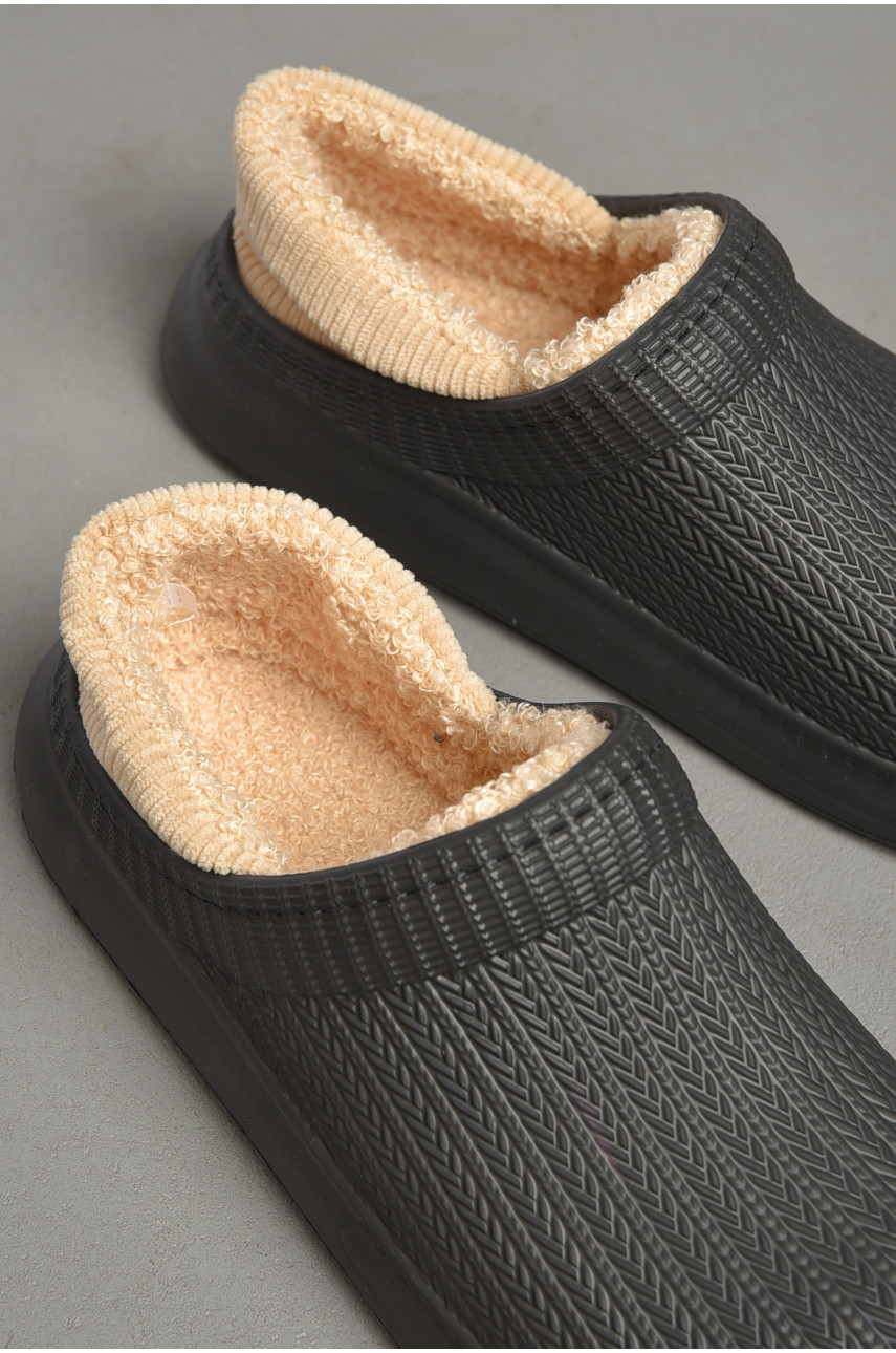 Галоши женские утепленные черного цвета М7001 186926