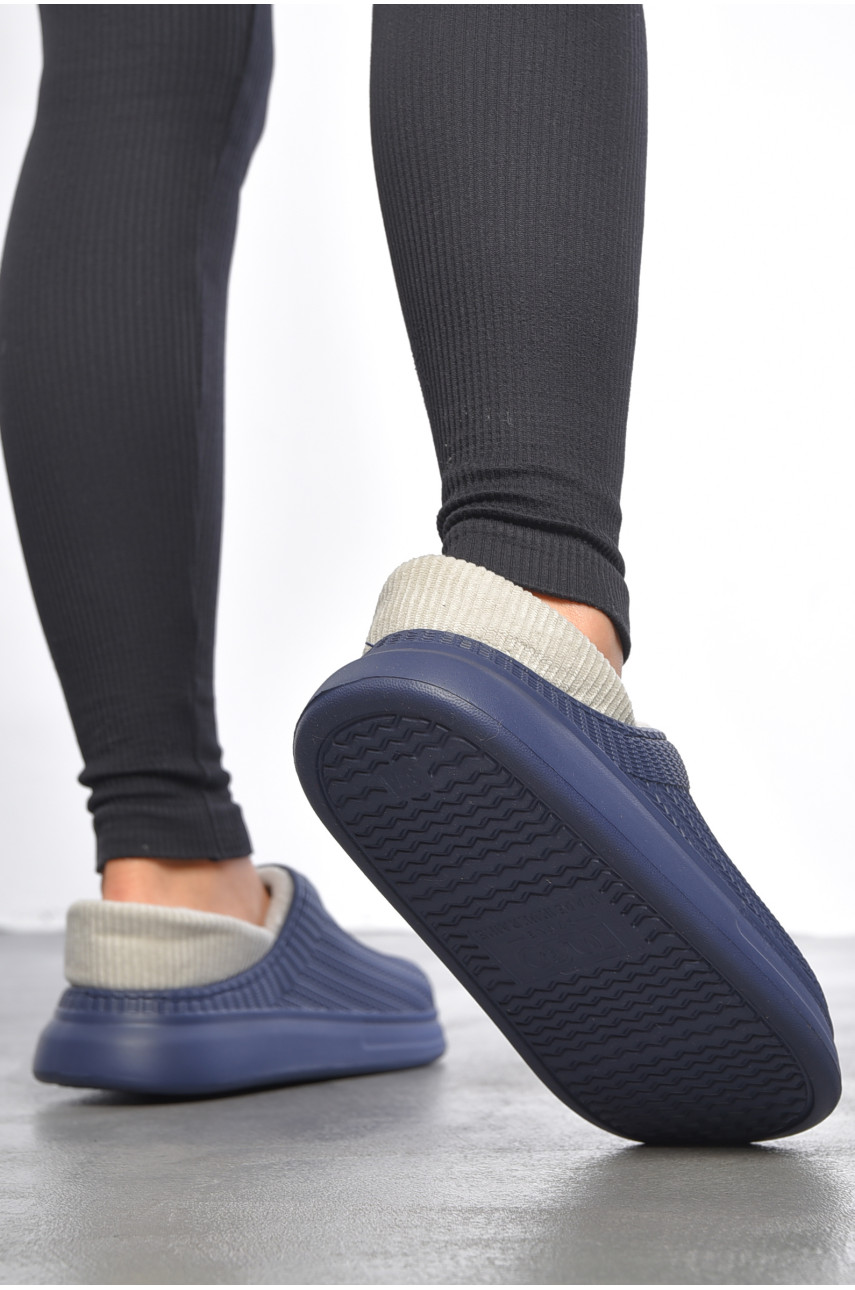 Галоши женские утепленные темно-синего цвета М7001 186927 Галоши женские утепленные темно-синего цвета М7001 186927