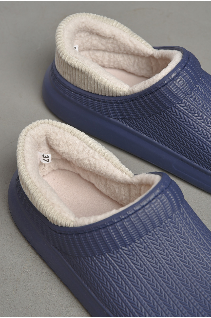 Галоши женские утепленные темно-синего цвета М7001 186927 Галоши женские утепленные темно-синего цвета М7001 186927