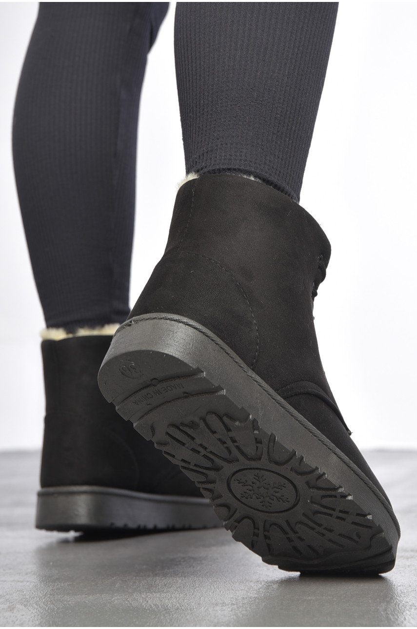 Ботинки женские зимние на меху черного цвета 2302 187031 Ботинки женские зимние на меху черного цвета 2302 187031