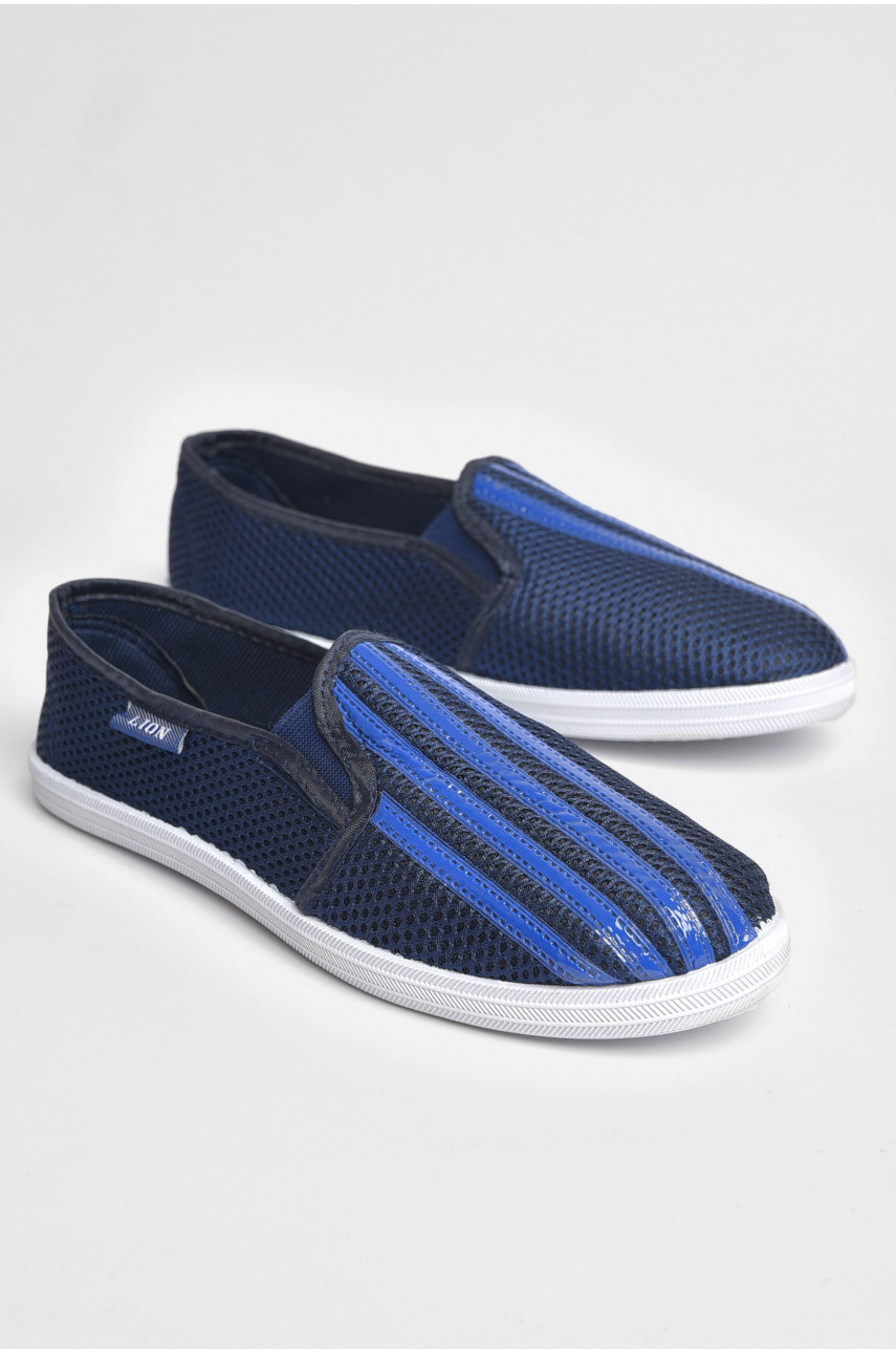 Сліпони чоловічі синього кольору 9001 187100