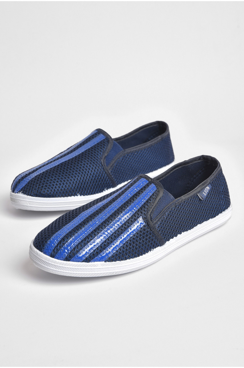 Сліпони чоловічі синього кольору 9001 187100