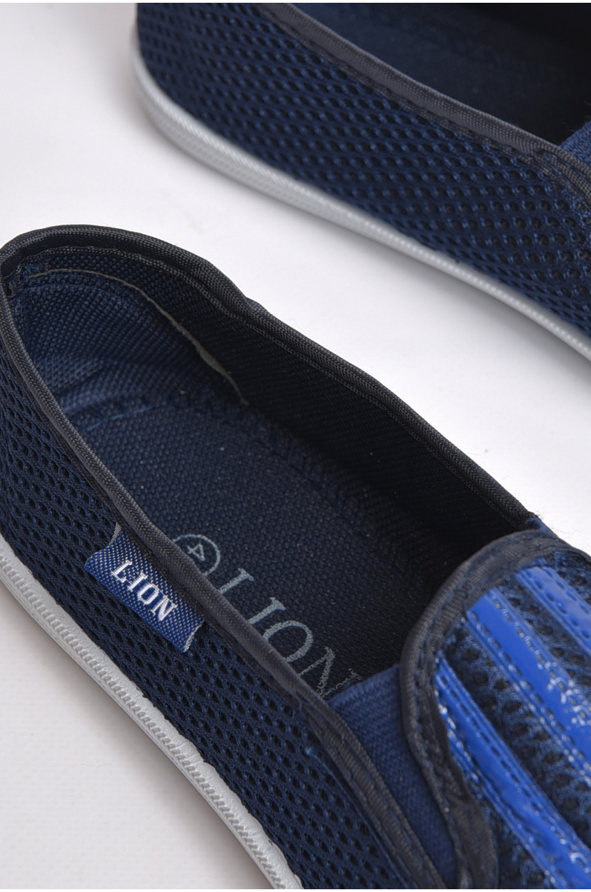 Сліпони чоловічі синього кольору 9001 187100