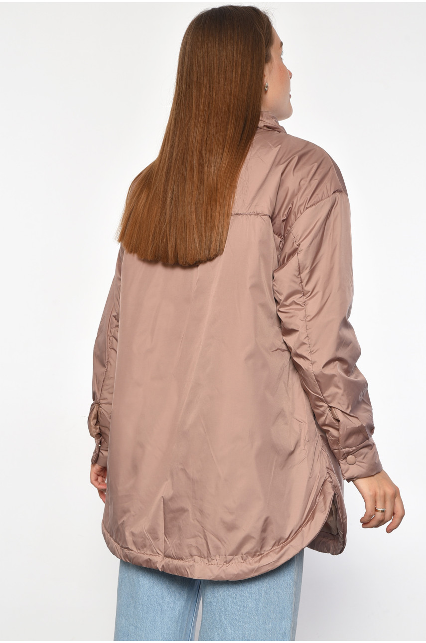 Куртка жіноча демісезонна кольору мокко 542 187141 Куртка жіноча демісезонна кольору мокко 542 187141