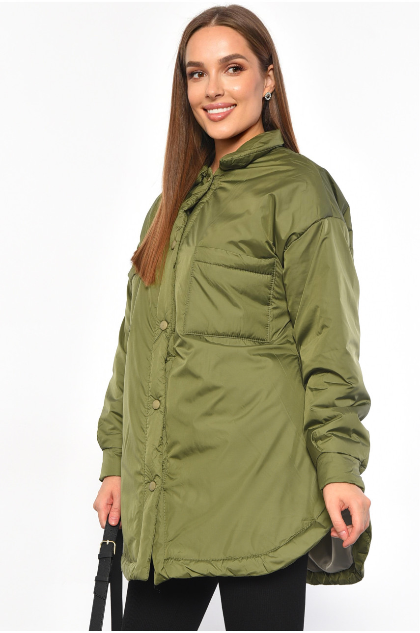 Куртка жіноча демісезонна кольору хакі 542 187142