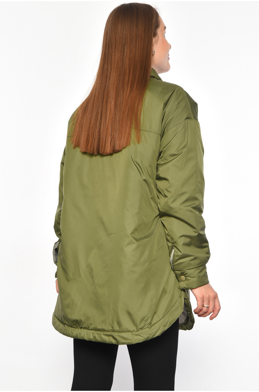 Куртка жіноча демісезонна кольору хакі 542 187142 Куртка жіноча демісезонна кольору хакі 542 187142