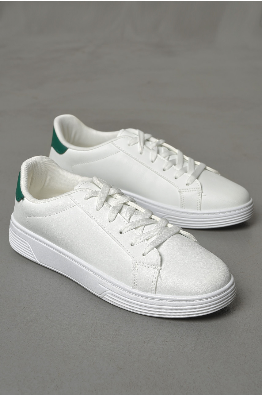 Кросівки чоловічі білого кольору на шнурівці 0315-3 187150 Кросівки чоловічі білого кольору на шнурівці 0315-3 187150